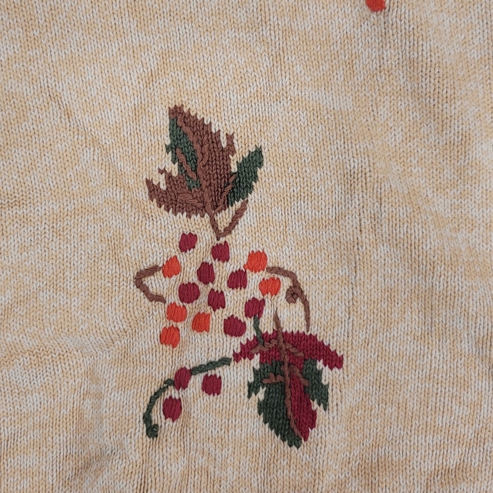 Vintage Fall Leaves Tabi Sweater Women's Large - Picture 3 of 9